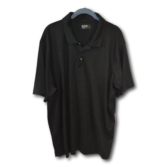 Bolle Men's Wicking Golf Performance Polo Shirt Black Size: XXL - Picture 3 of 3